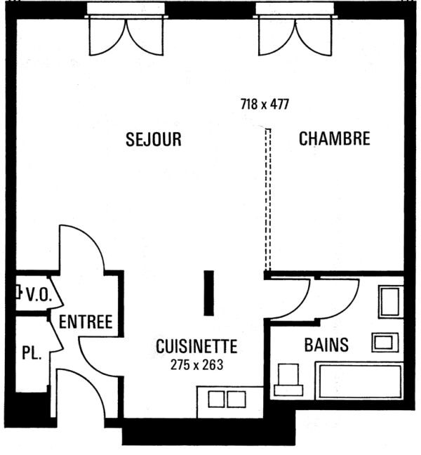 Vente Appartement à Versailles 2 pièces