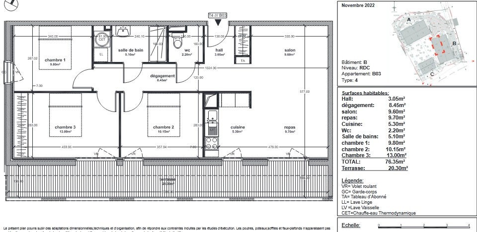 Vente Appartement à les Pennes-Mirabeau 4 pièces