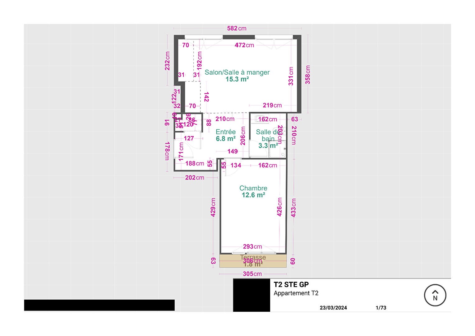 Location Appartement à Saint-Étienne 2 pièces