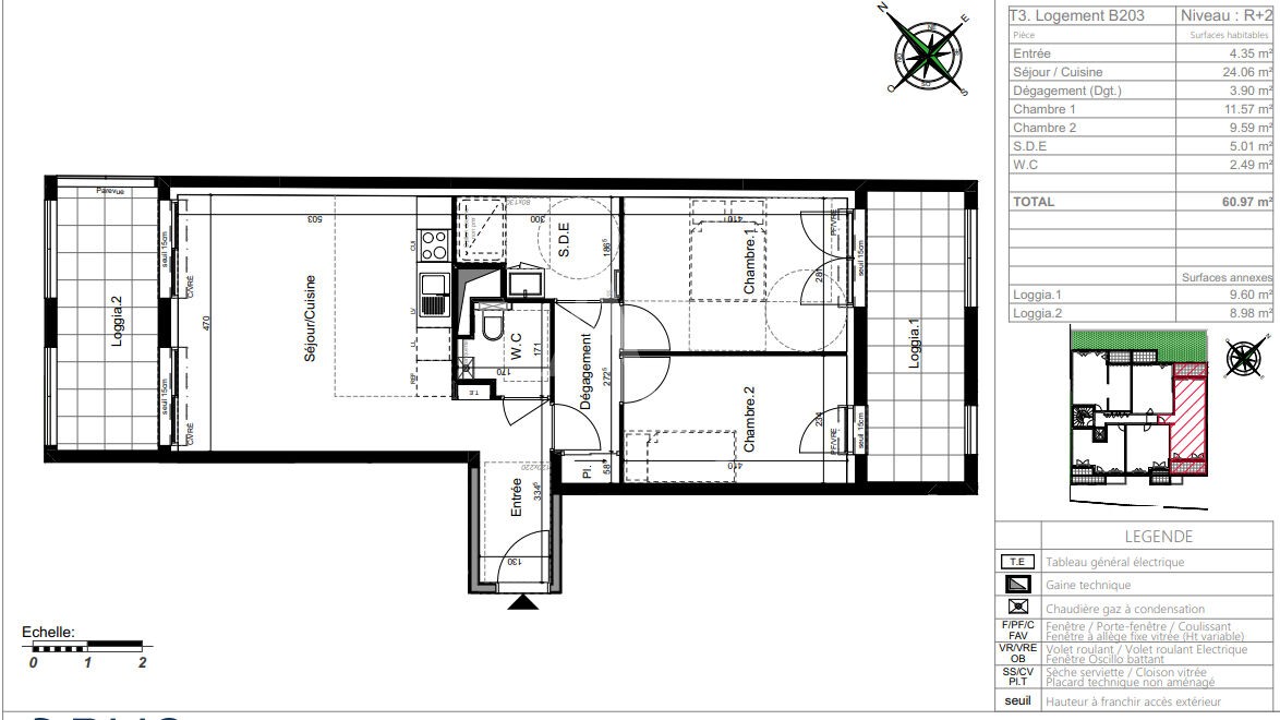 Vente Appartement à Saint-Herblain 3 pièces