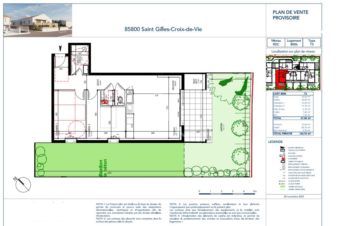 Vente Appartement à Saint-Gilles-Croix-de-Vie 3 pièces