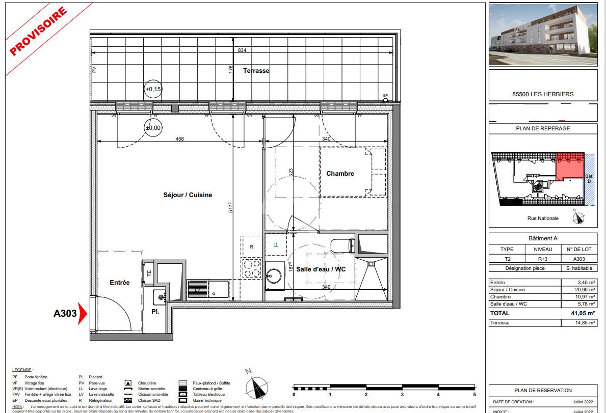 Vente Appartement à les Herbiers 2 pièces