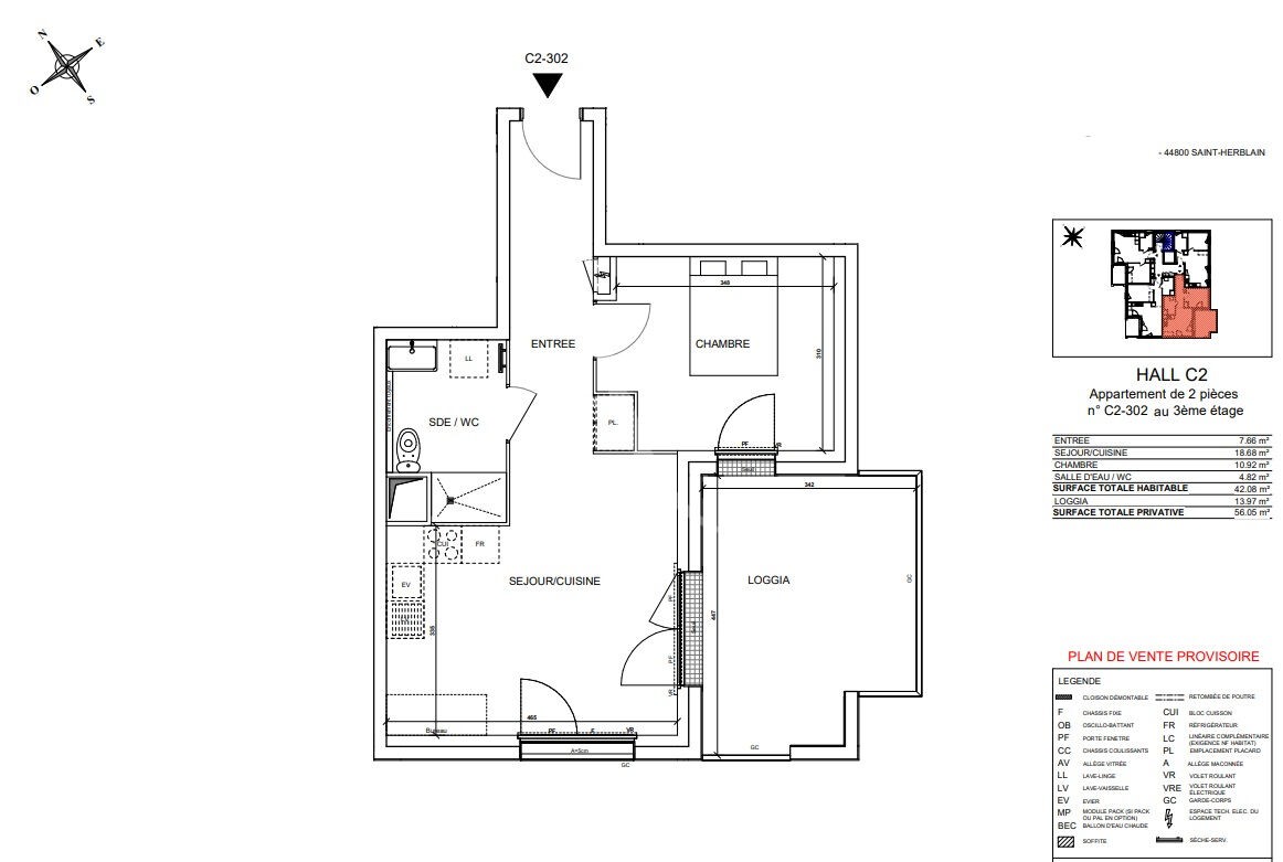 Vente Appartement à Saint-Herblain 2 pièces