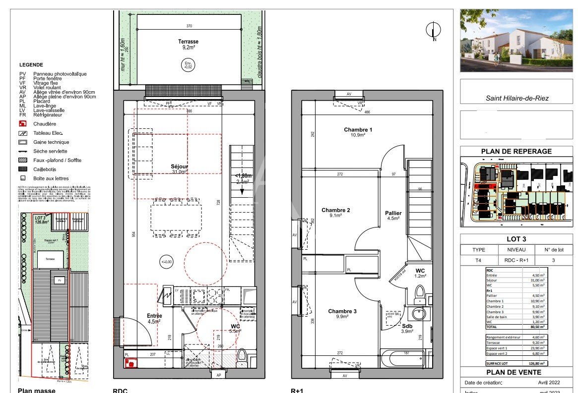 Vente Maison à Saint-Hilaire-de-Riez 4 pièces