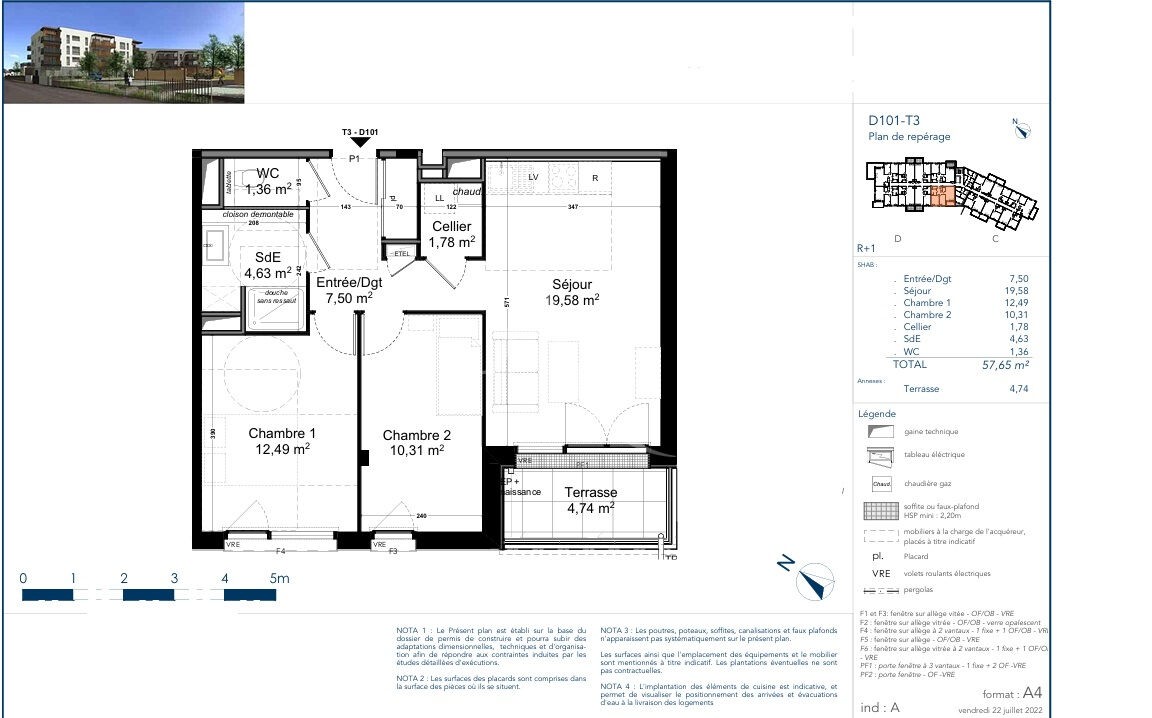 Vente Appartement à Cholet 3 pièces