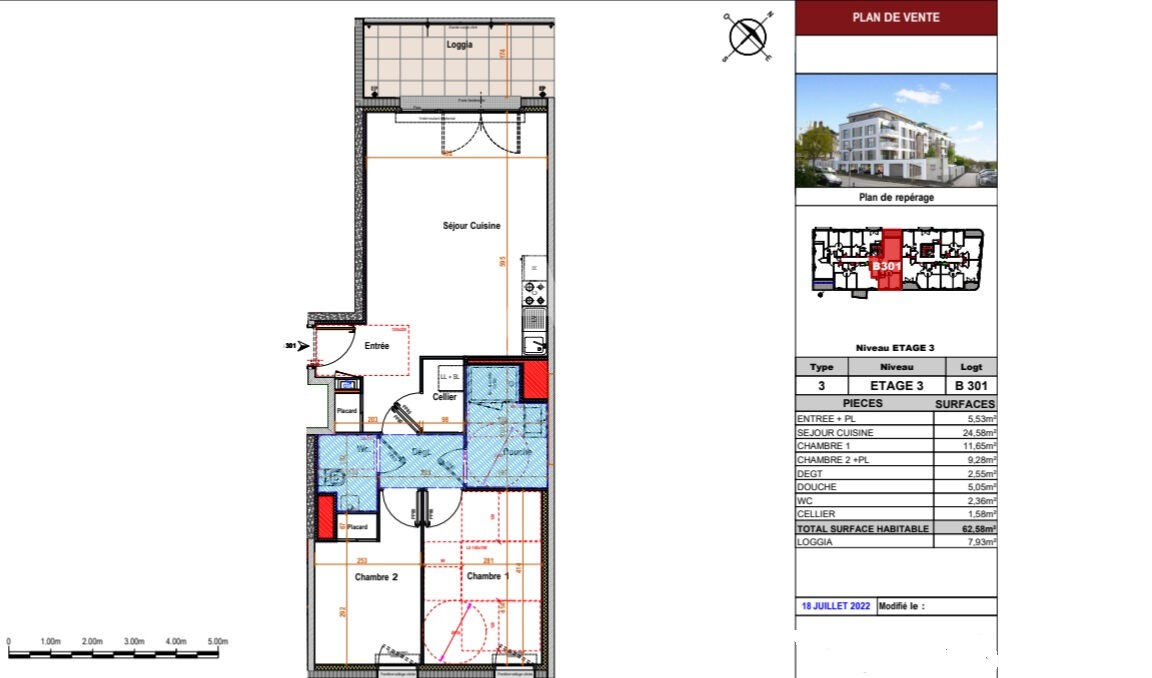 Vente Appartement à Angers 3 pièces