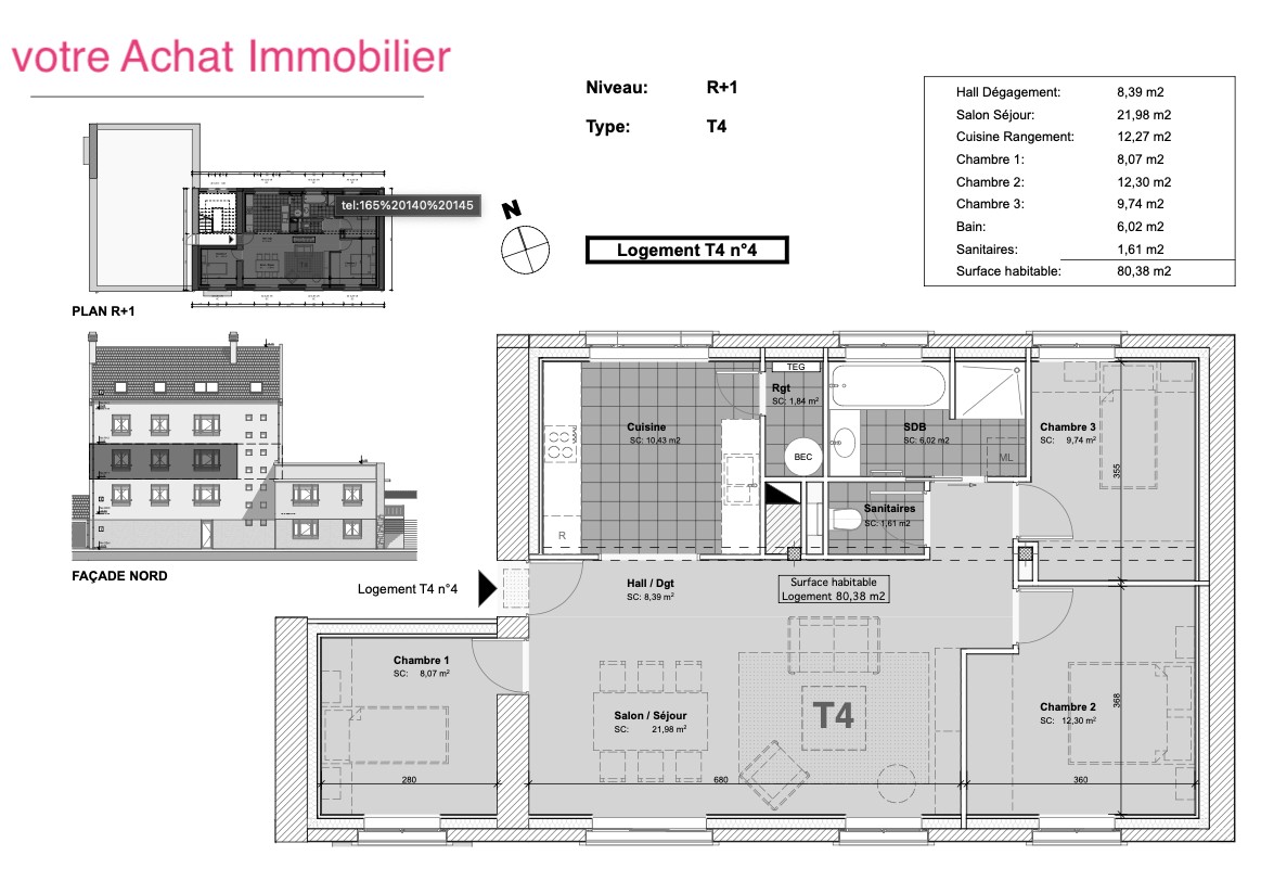 Vente Appartement à Pont-Aven 4 pièces