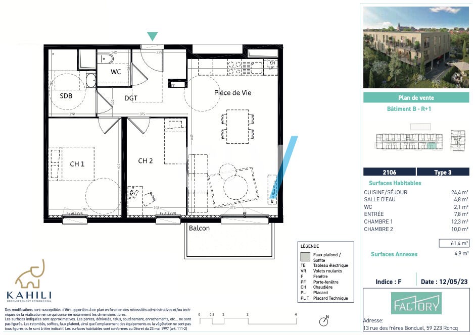 Neuf Appartement à Roncq 0 pièce