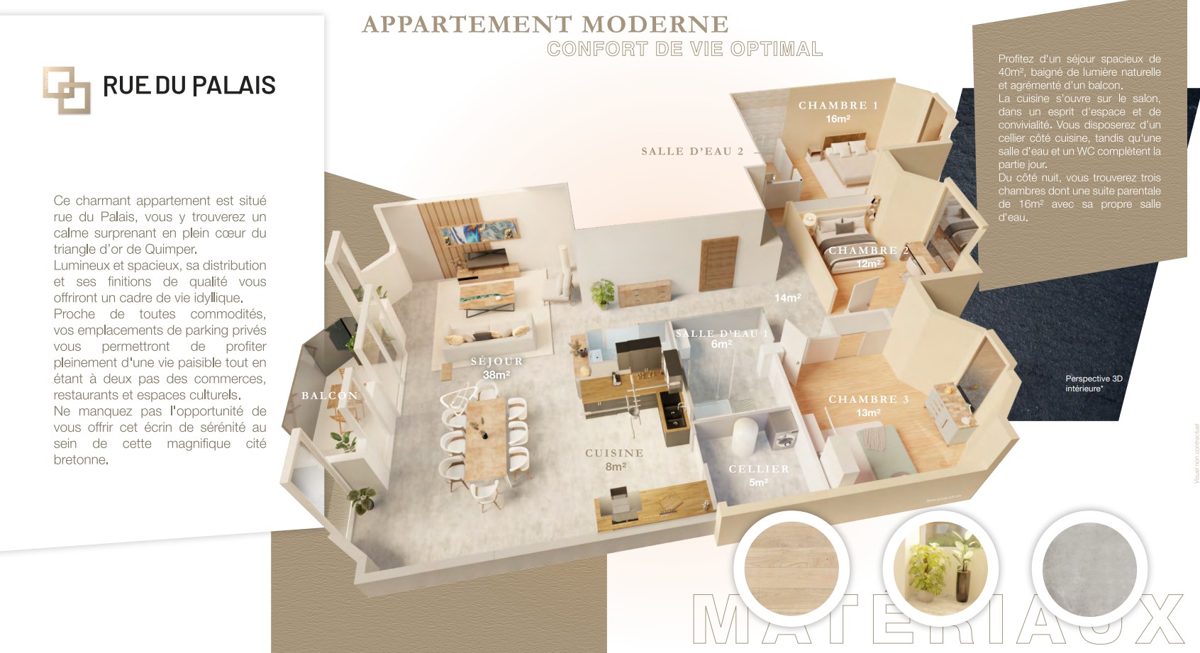 Vente Appartement à Quimper 4 pièces