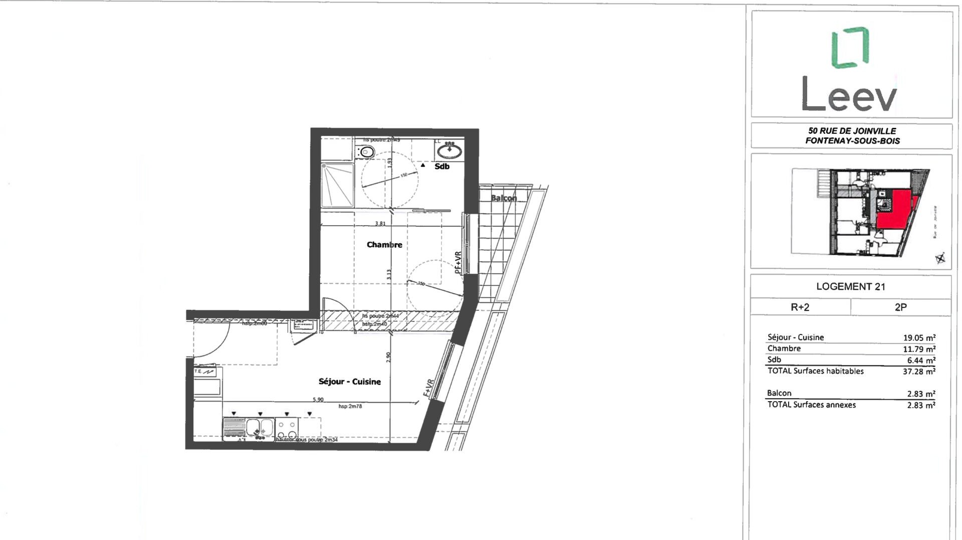 Vente Appartement à Fontenay-sous-Bois 2 pièces