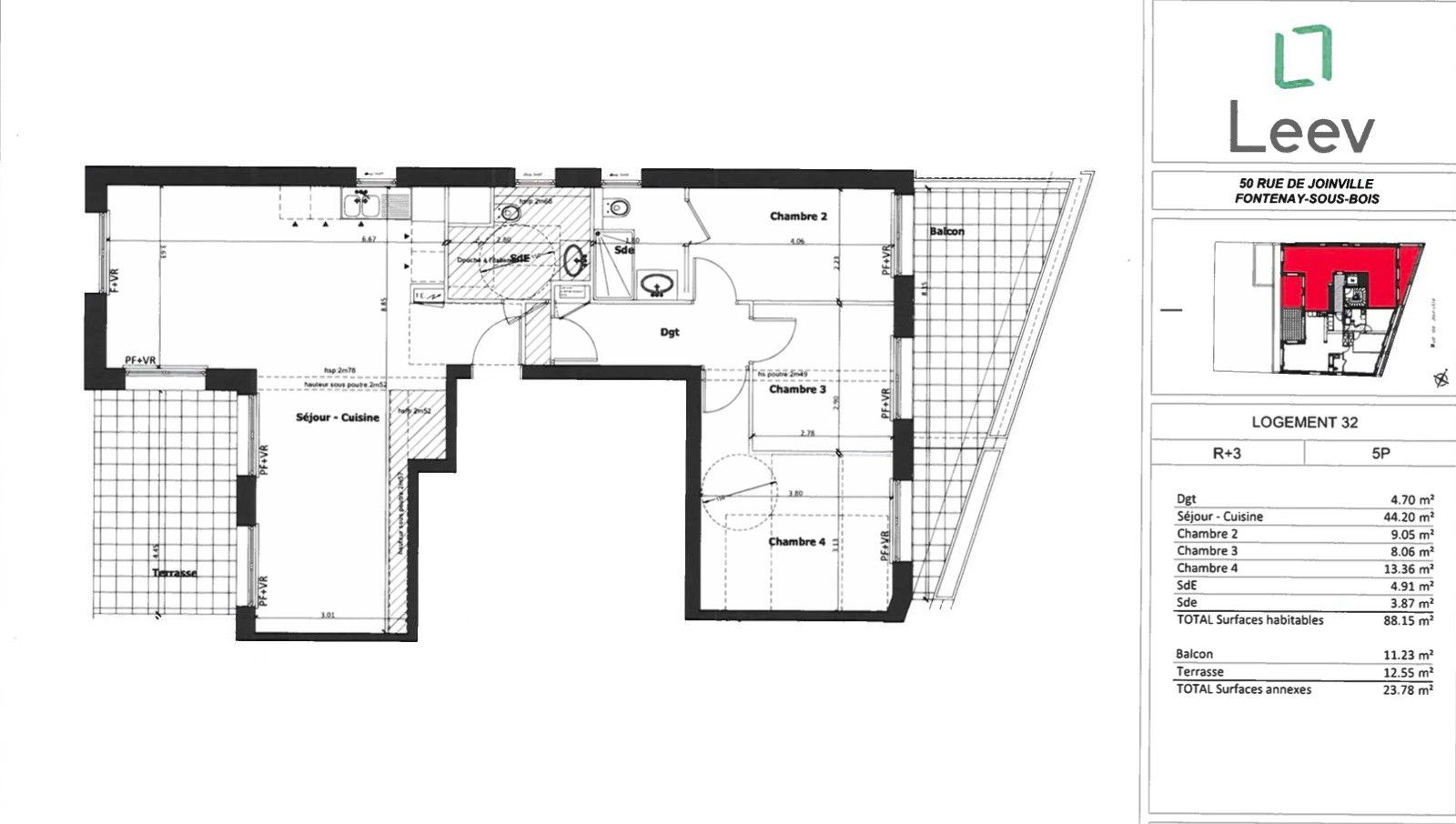 Vente Appartement à Fontenay-sous-Bois 4 pièces