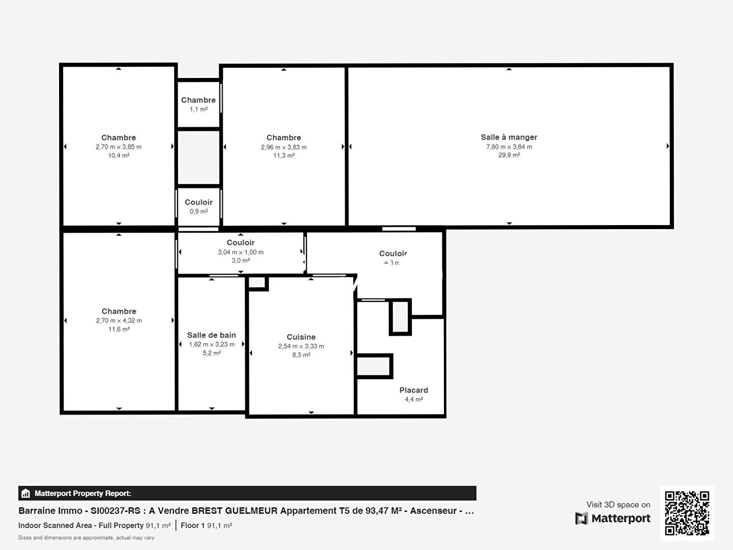 Vente Appartement à Brest 5 pièces