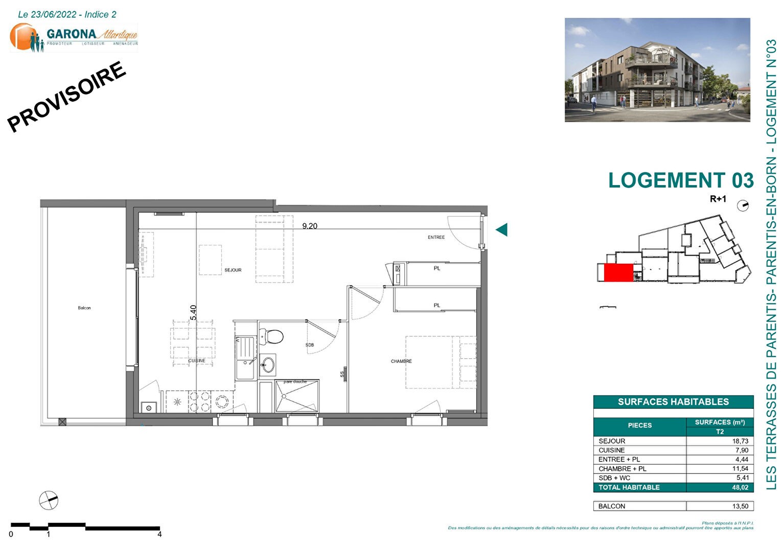 Neuf Appartement à Parentis-en-Born 2 pièces