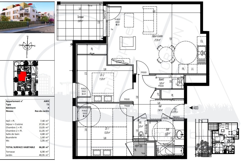 Neuf Appartement à Craponne 3 pièces