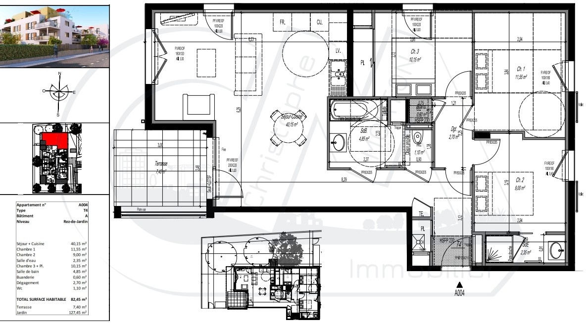 Neuf Appartement à Craponne 4 pièces