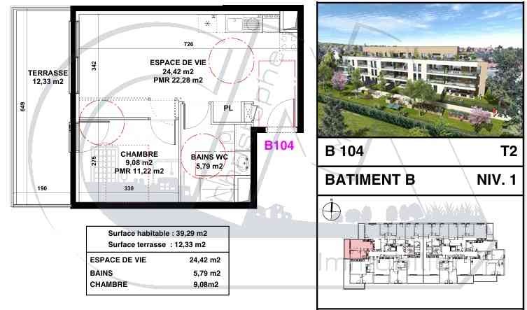 Neuf Appartement à Craponne 2 pièces