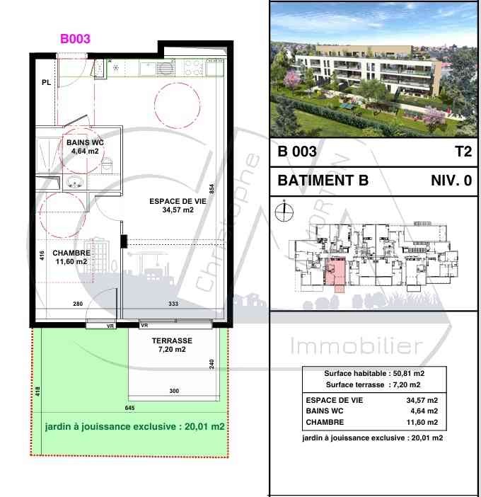 Neuf Appartement à Craponne 2 pièces