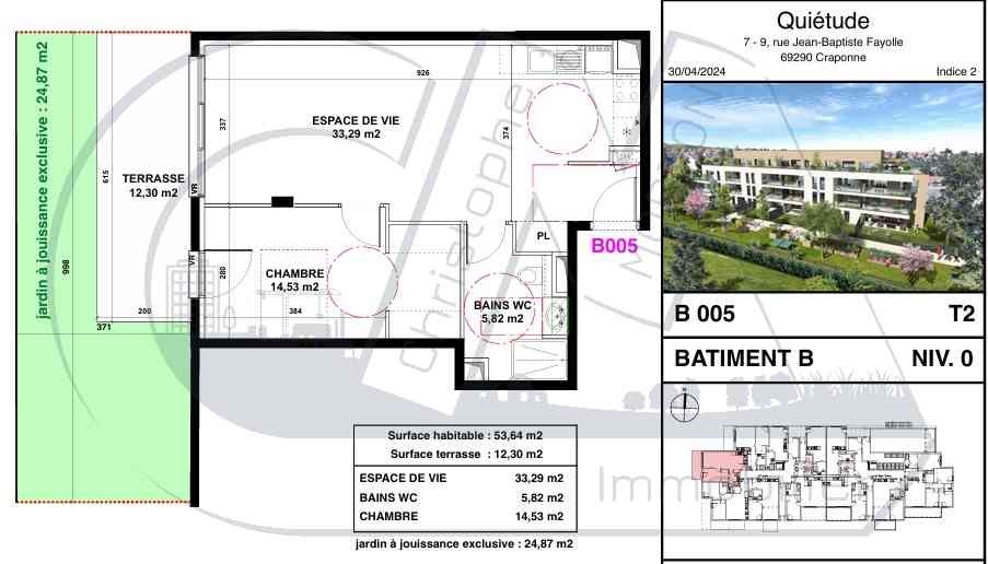 Neuf Appartement à Craponne 2 pièces