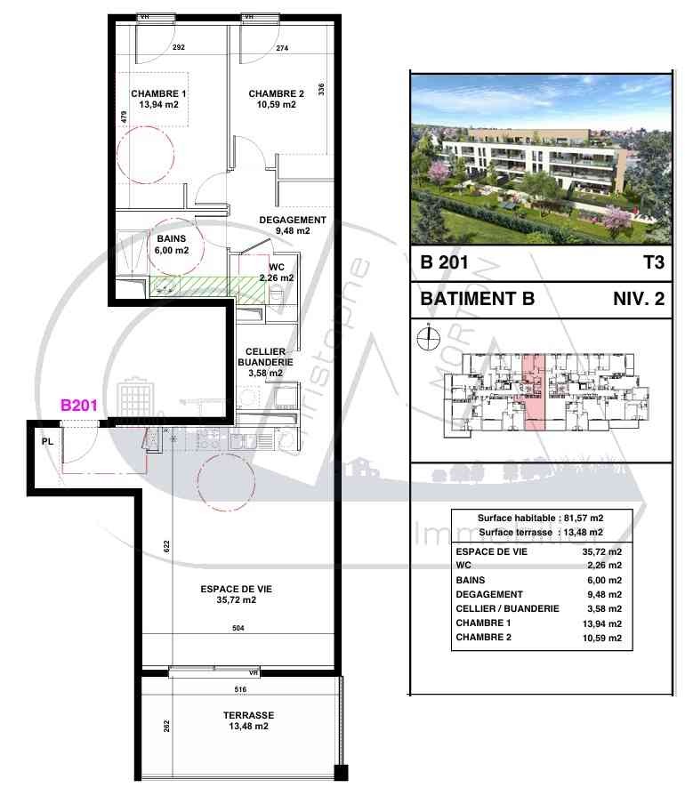 Neuf Appartement à Craponne 3 pièces