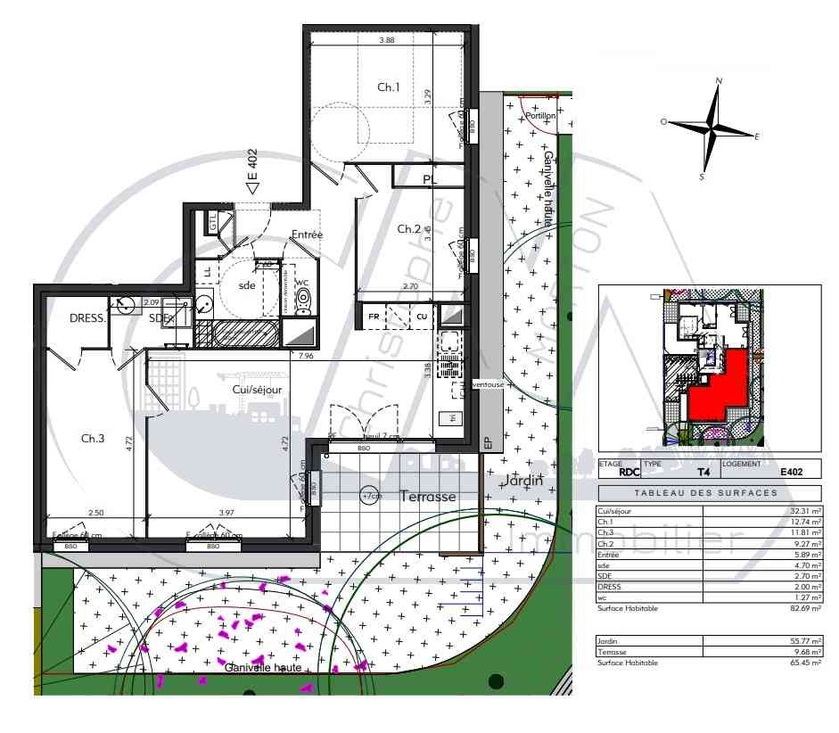 Neuf Appartement à Craponne 4 pièces