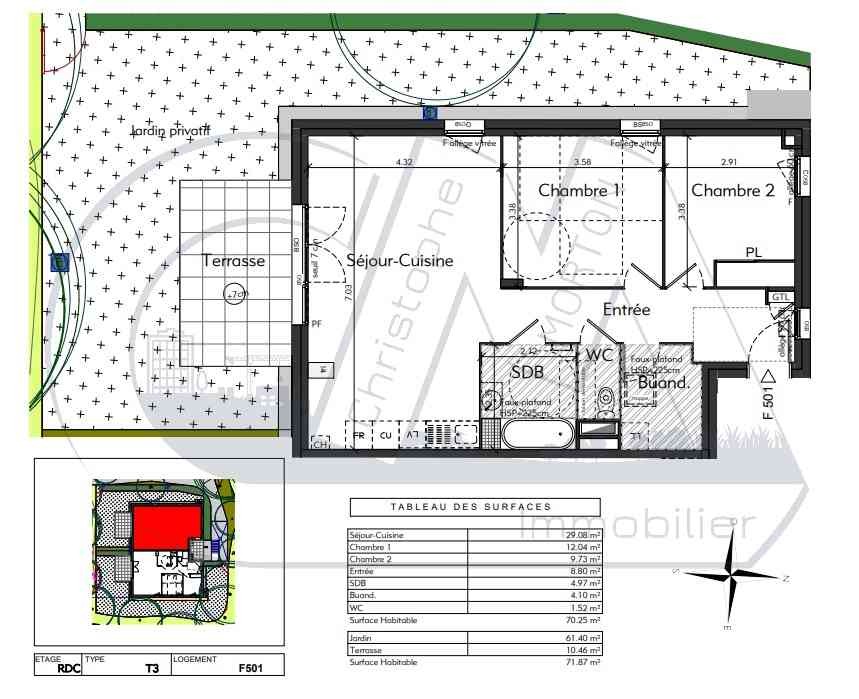 Neuf Appartement à Craponne 3 pièces