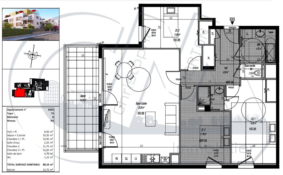 Neuf Appartement à Craponne 4 pièces