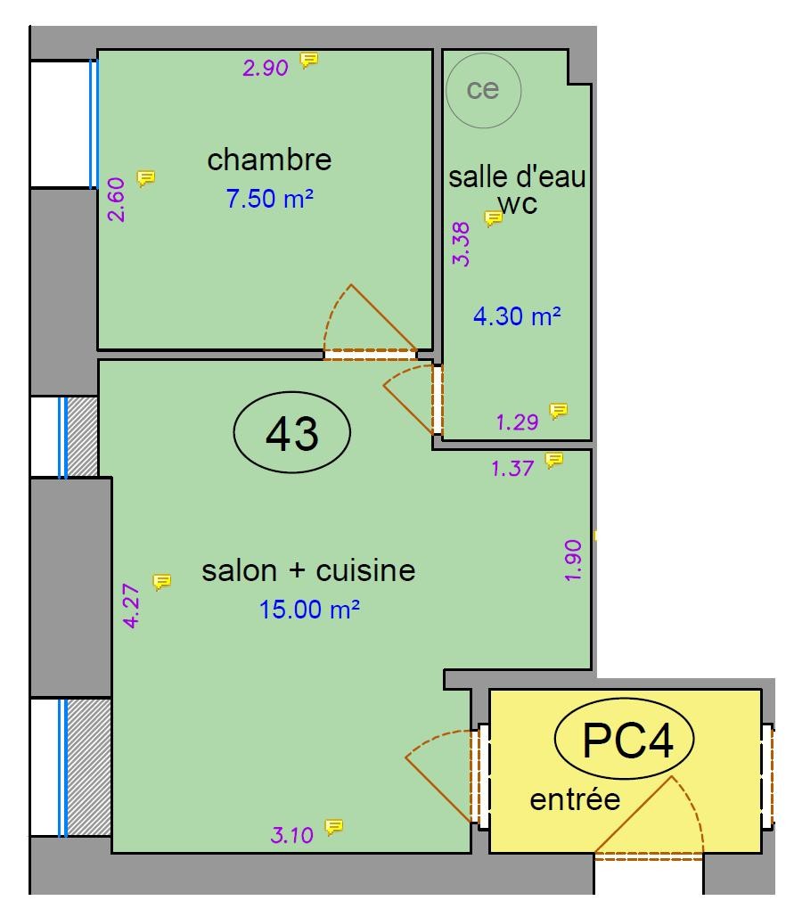 Location Appartement à Nancy 2 pièces