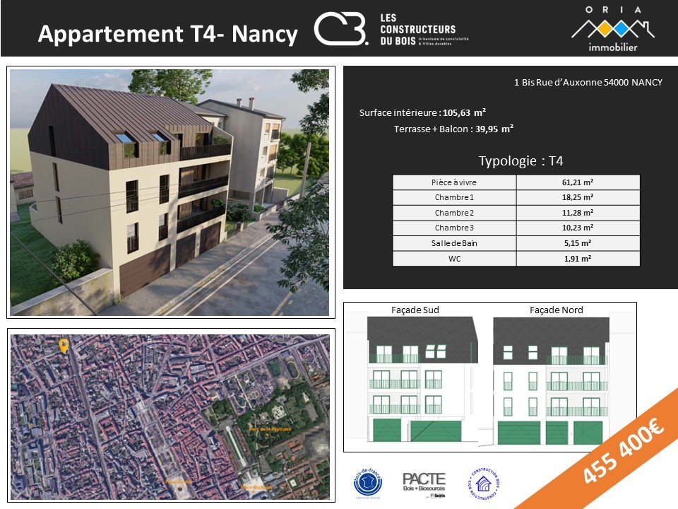 Vente Appartement à Nancy 4 pièces