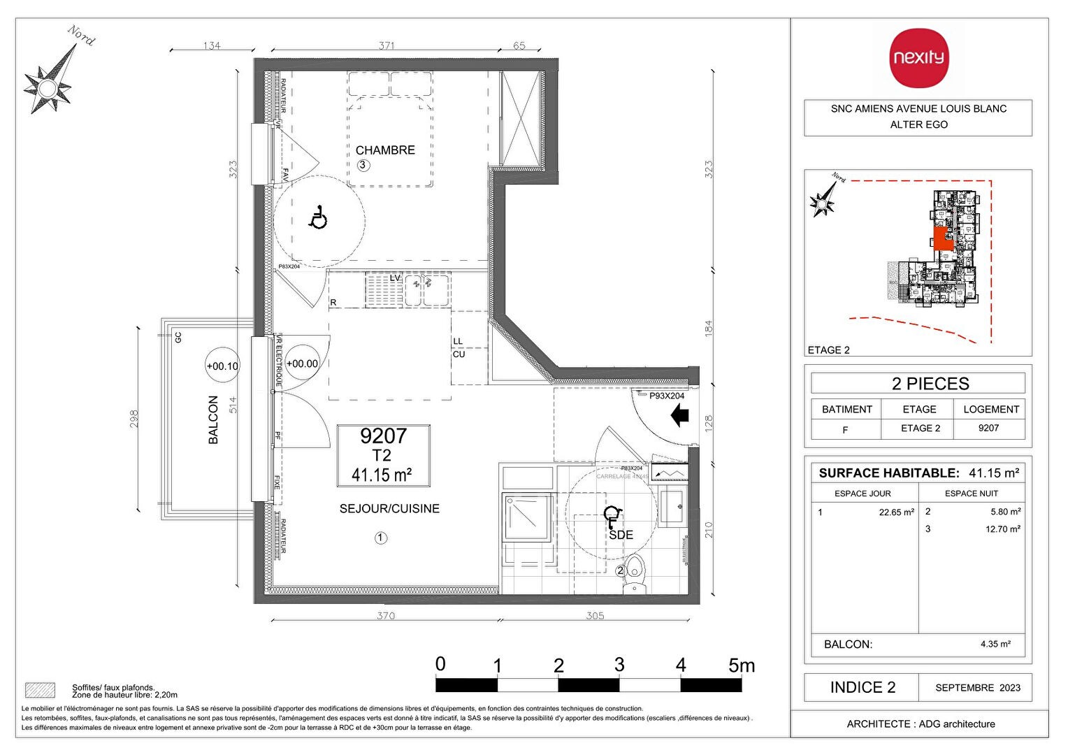 Vente Appartement à Amiens 2 pièces