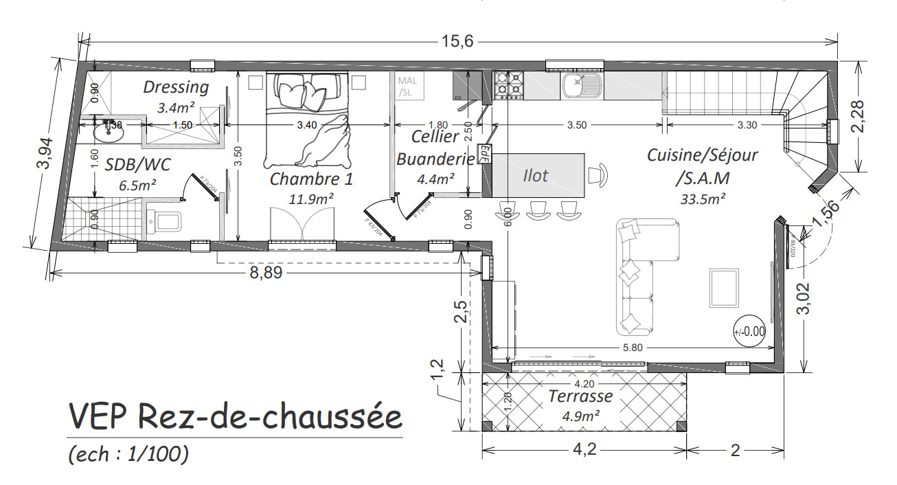 Vente Maison à Saint-Joseph 4 pièces