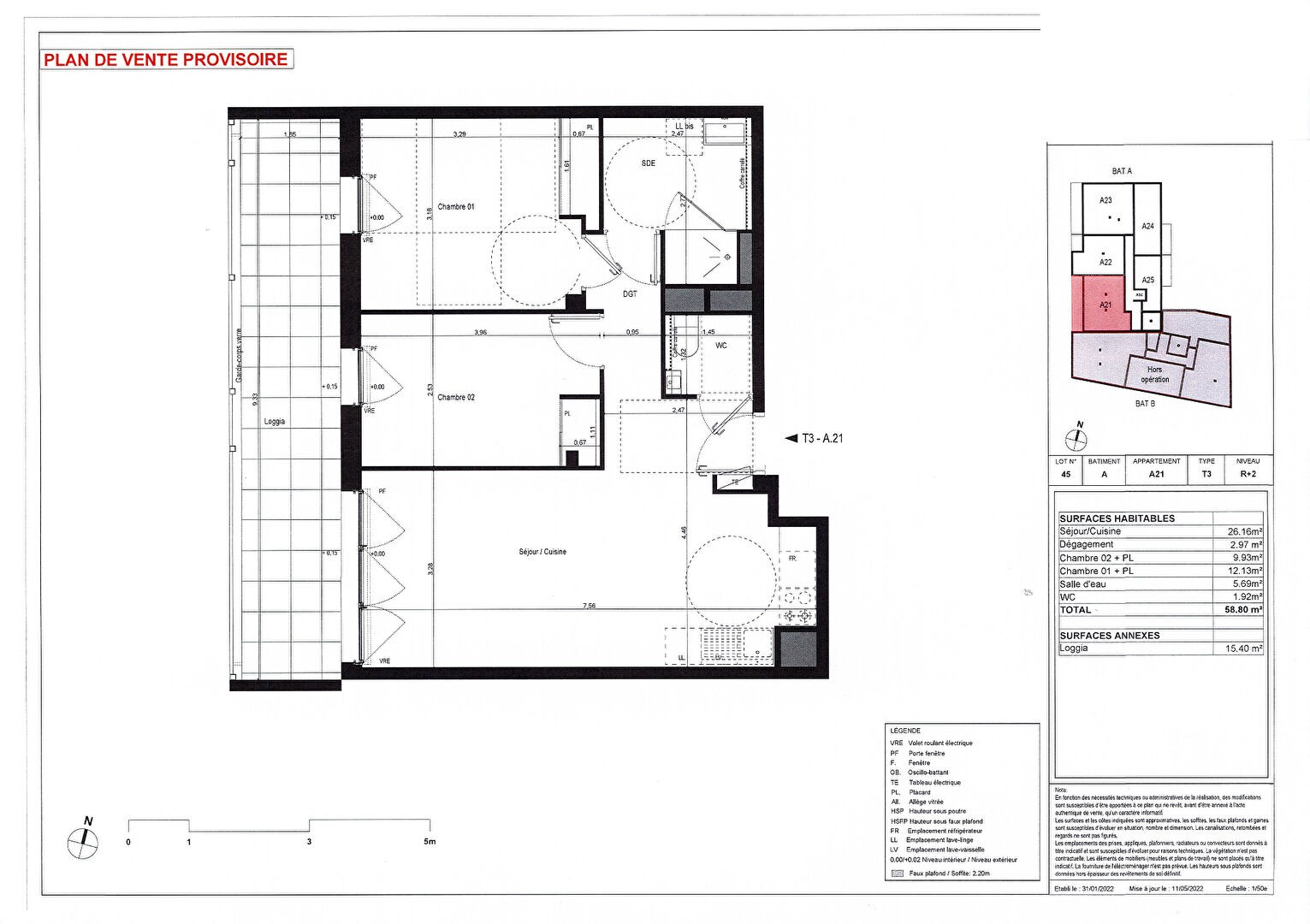 Vente Appartement à Rennes 3 pièces