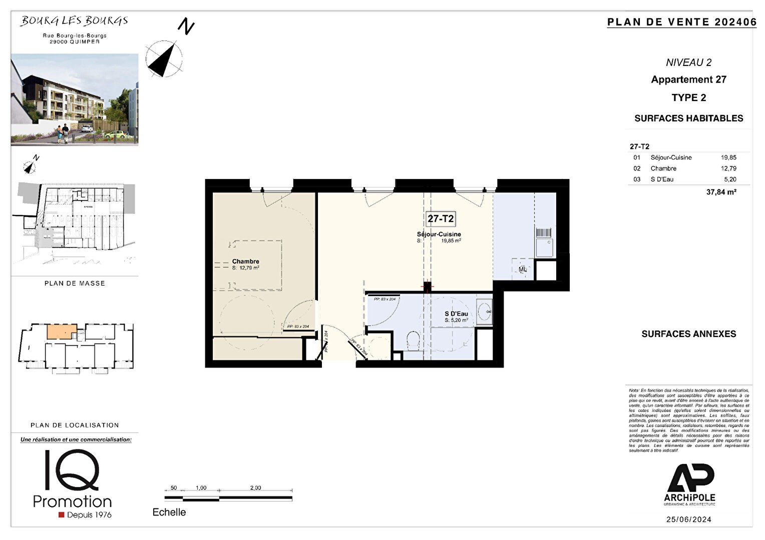 Vente Appartement à Quimper 2 pièces