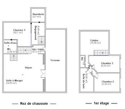 Vente Appartement à Paris Buttes-Chaumont 19e arrondissement 5 pièces