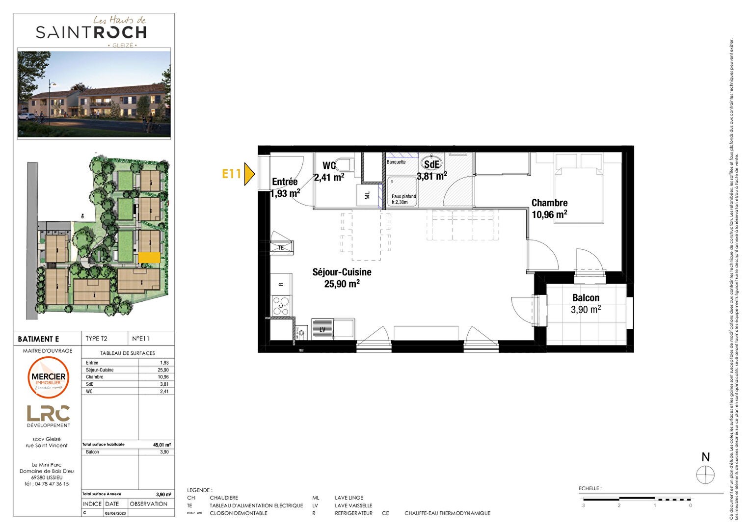 Vente Appartement à Gleizé 2 pièces