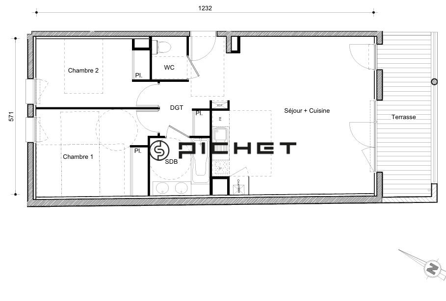 Vente Appartement à Castanet-Tolosan 3 pièces