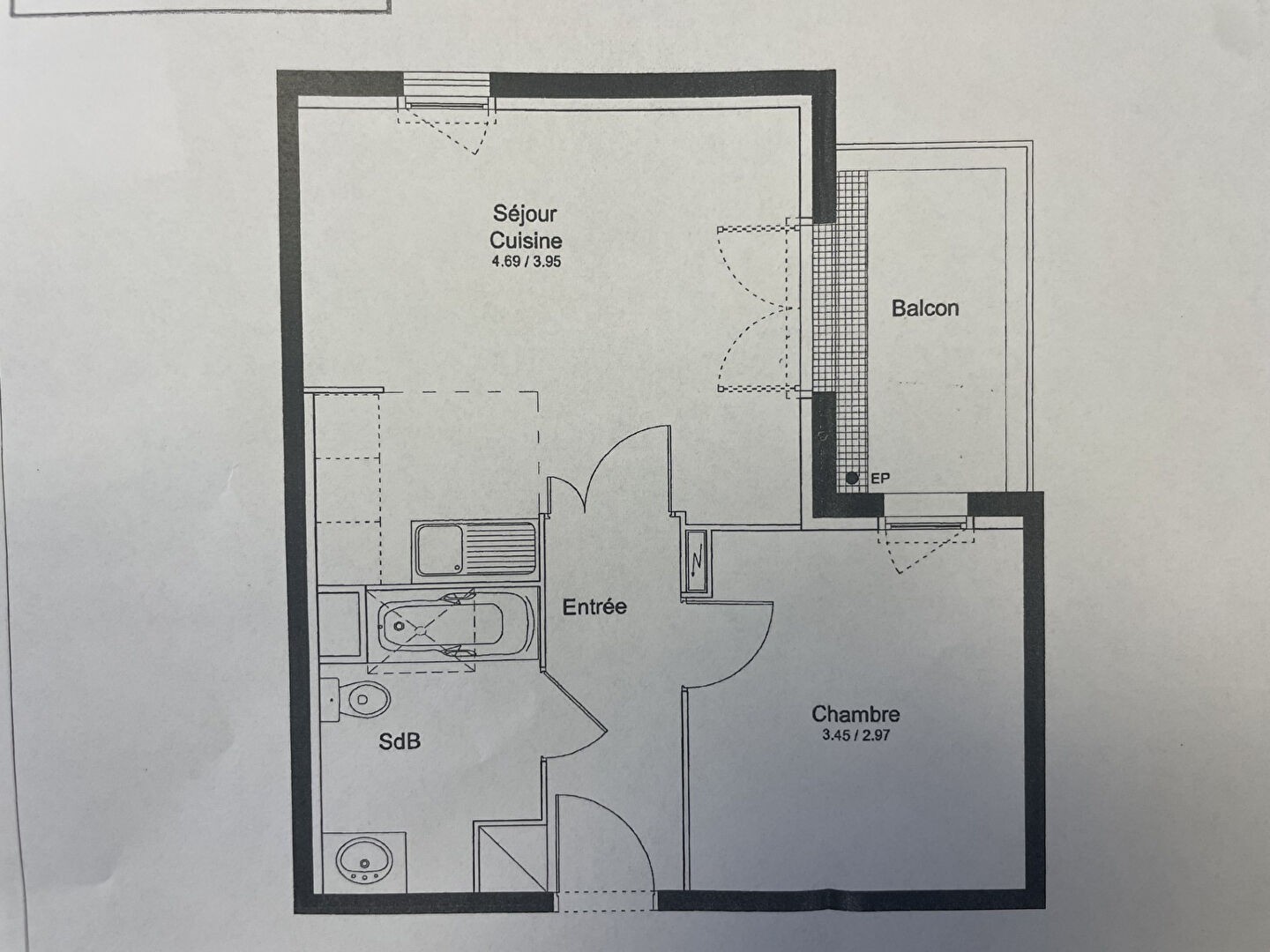 Location Appartement à Saint-Sébastien-sur-Loire 2 pièces