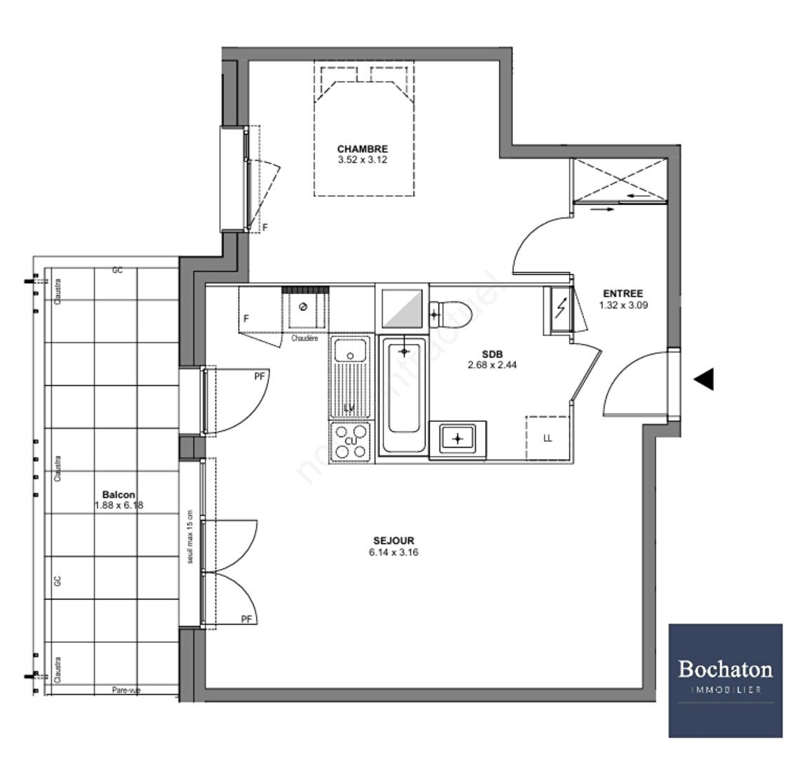 Vente Appartement à Bons-en-Chablais 2 pièces