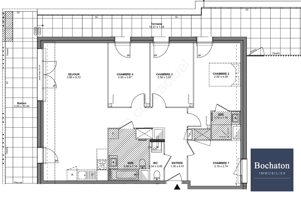 Vente Appartement à Bons-en-Chablais 5 pièces