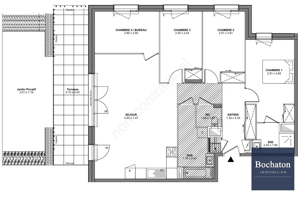 Vente Appartement à Bons-en-Chablais 5 pièces