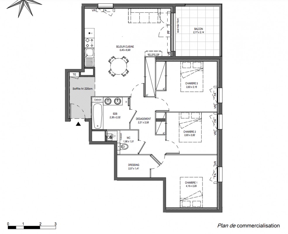 Vente Appartement à Sciez 4 pièces