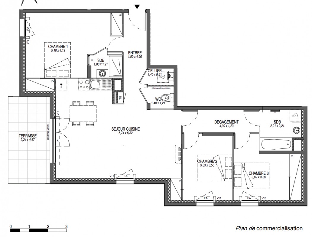 Vente Appartement à Sciez 4 pièces