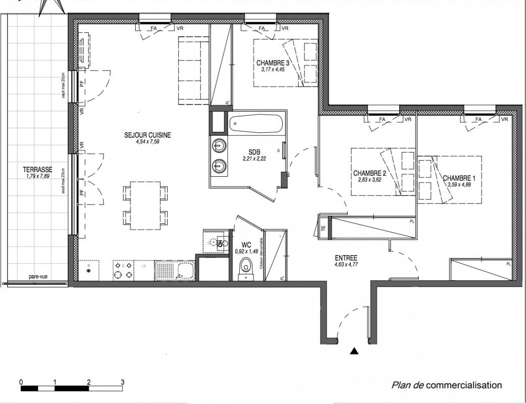 Vente Appartement à Sciez 4 pièces