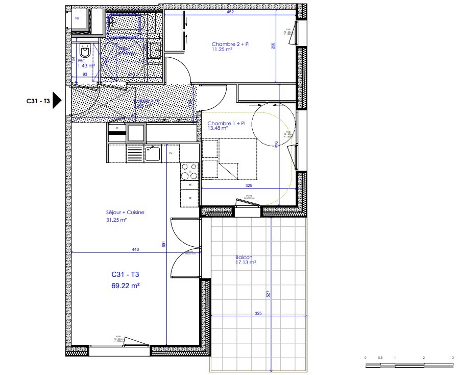 Vente Appartement à Sciez 3 pièces