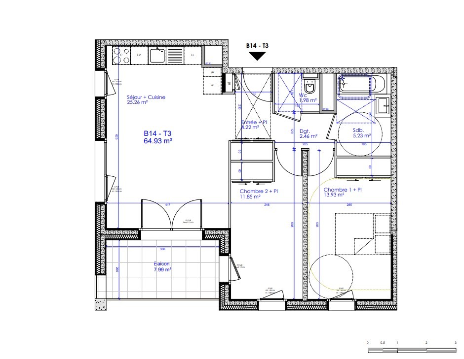 Vente Appartement à Sciez 3 pièces