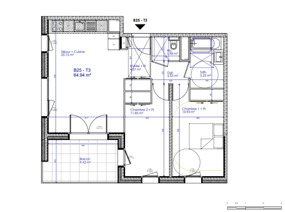 Vente Appartement à Sciez 3 pièces