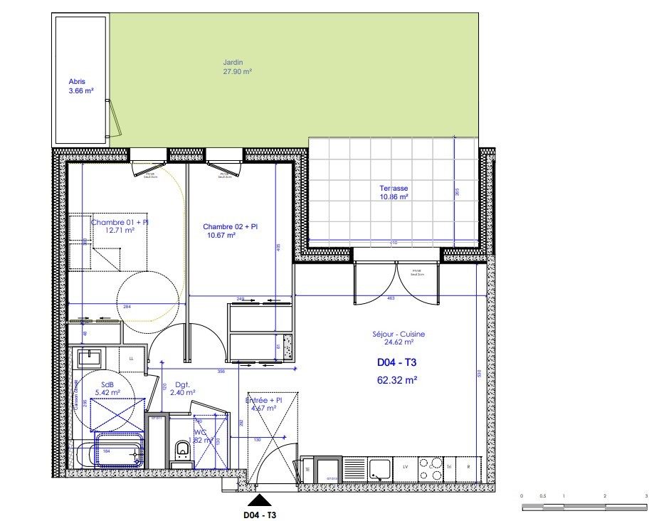 Vente Appartement à Sciez 3 pièces