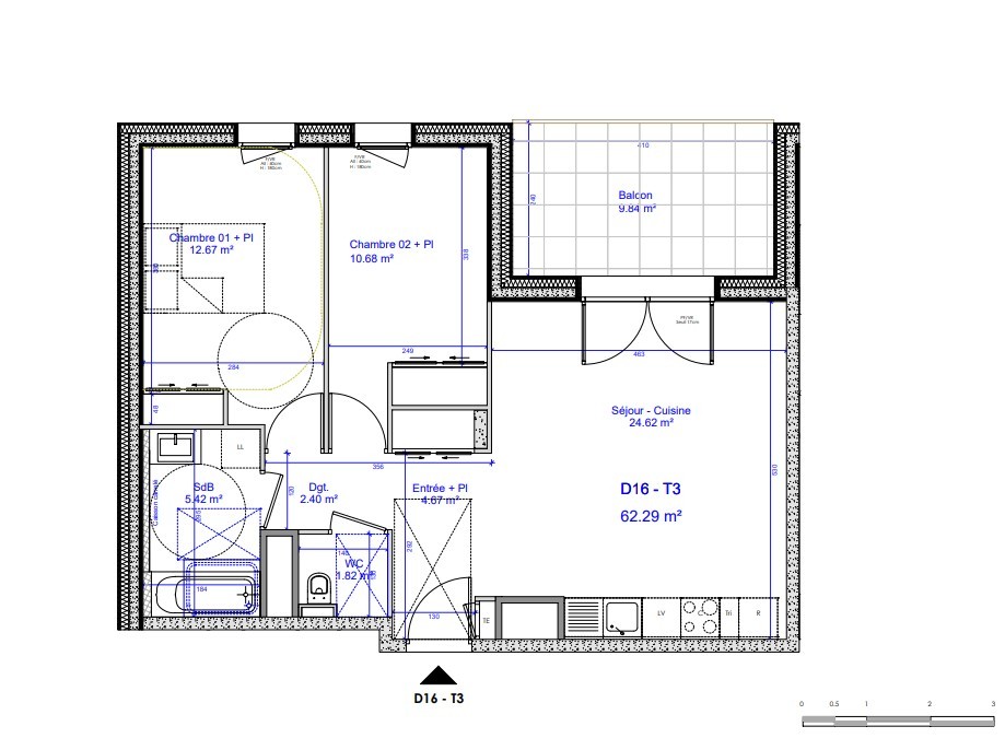 Vente Appartement à Sciez 3 pièces