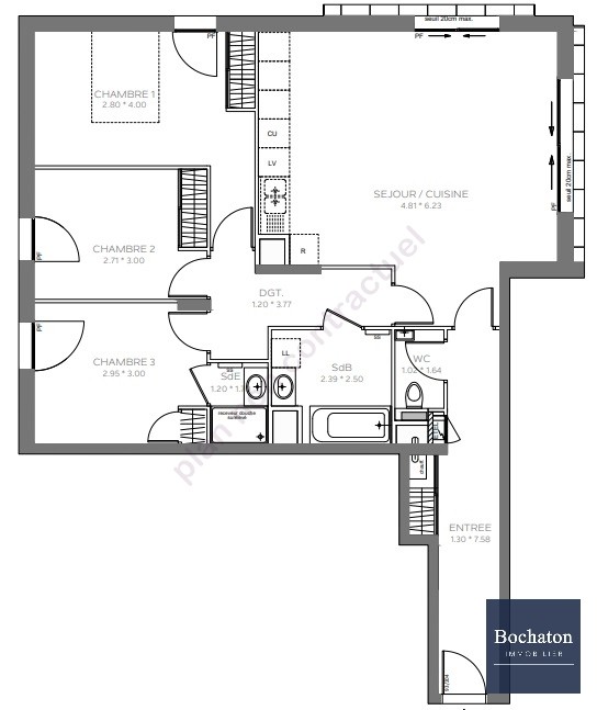 Vente Appartement à Évian-les-Bains 4 pièces