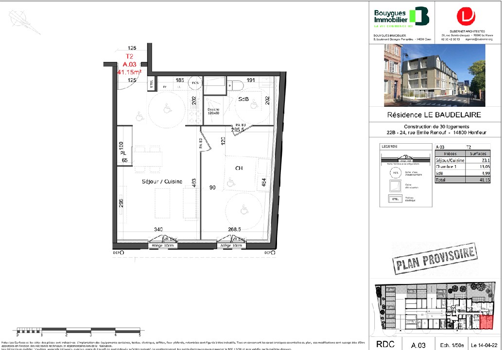 Location Appartement à Honfleur 2 pièces