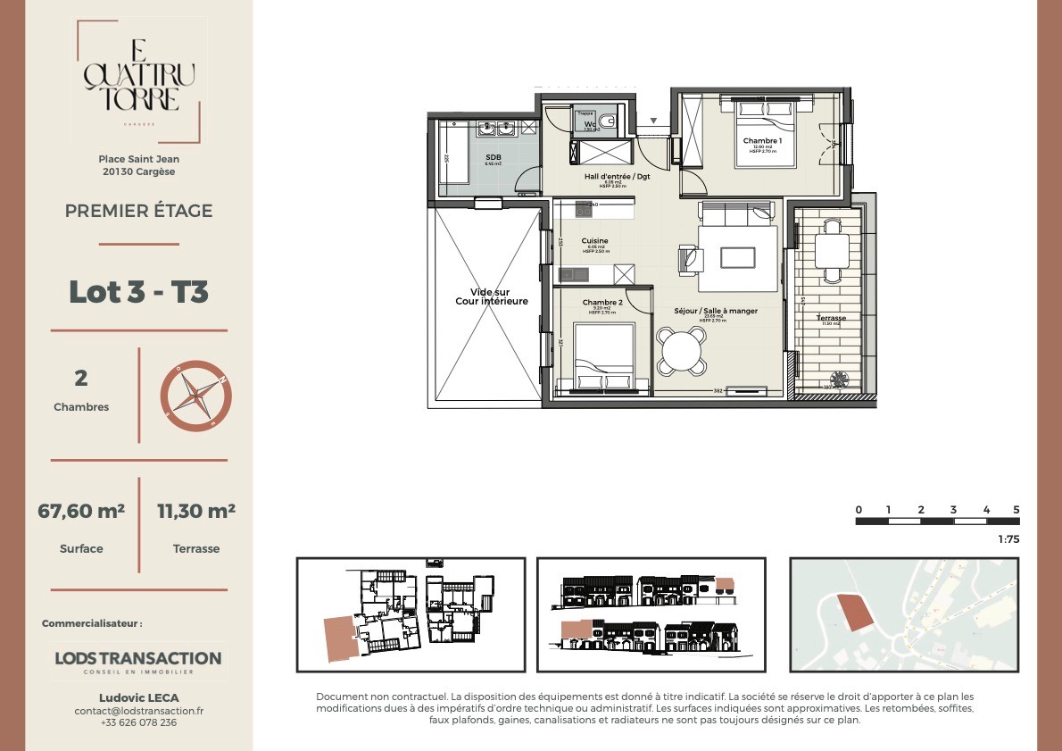 Vente Appartement à Cargèse 3 pièces